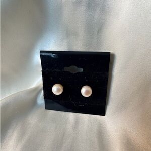 Elegant Off White Pearl Stud Earrings